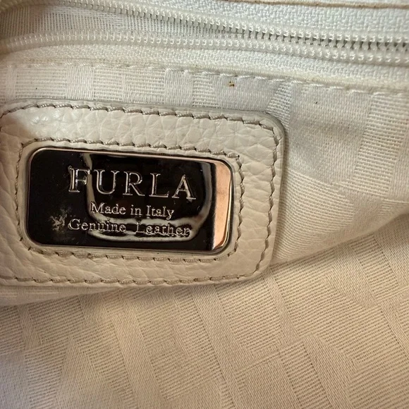 Furla Genuine Leather Bag in Cream - Picture 2 of 3
